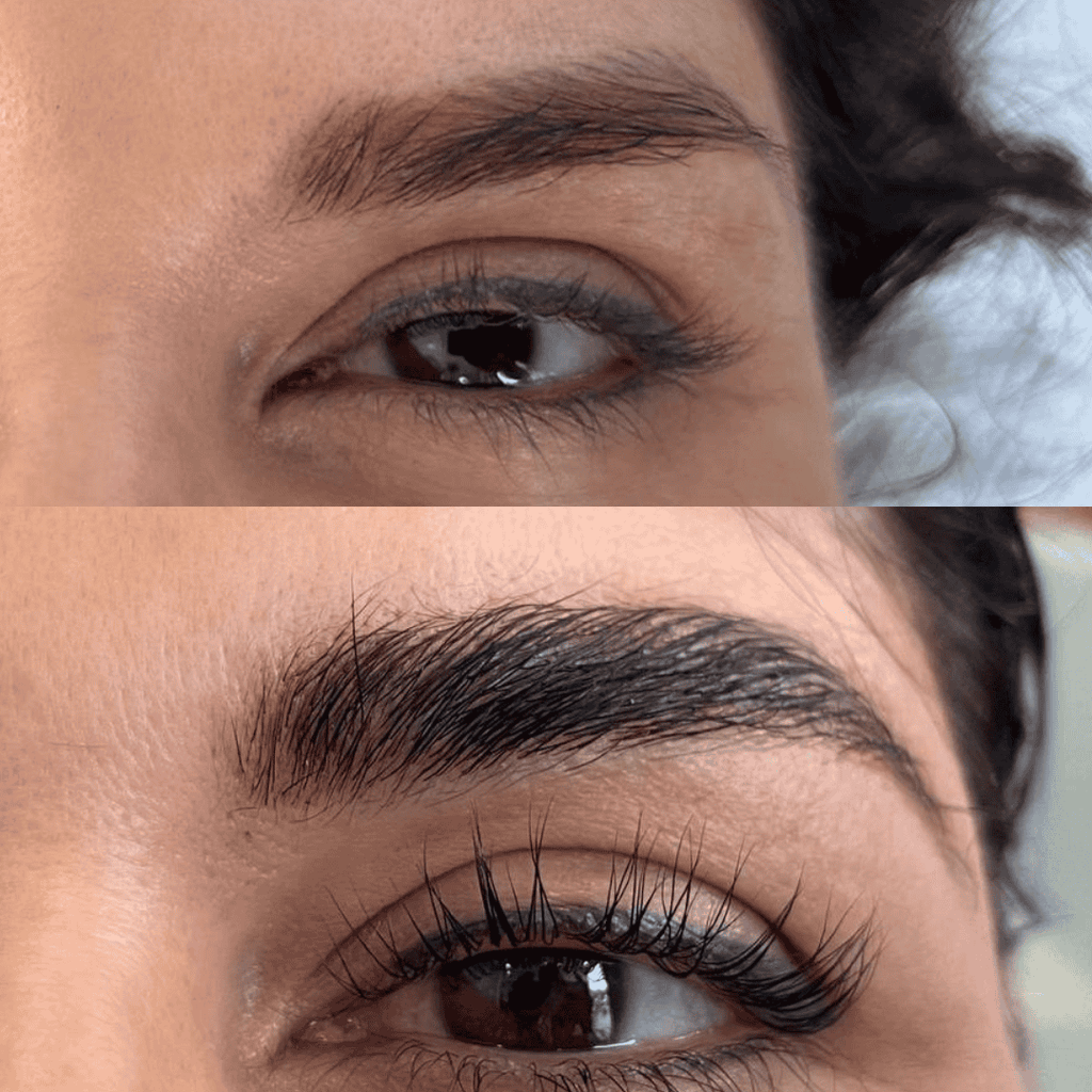 Mousse detergente sopracciglia